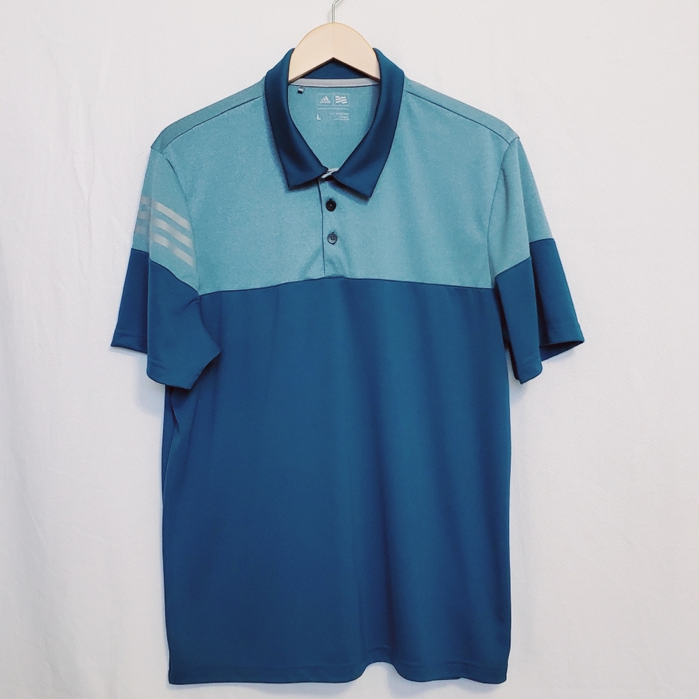 Adidas Golf Polo Shirt Teal Men's Large